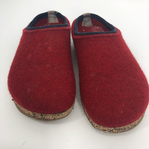 haflinger red slippers